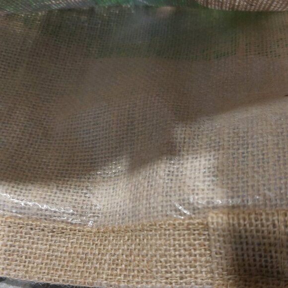 NOURISH THE EARTH Women's Laminated Jute Tote Bag - NWOT - Picture 5 of 5